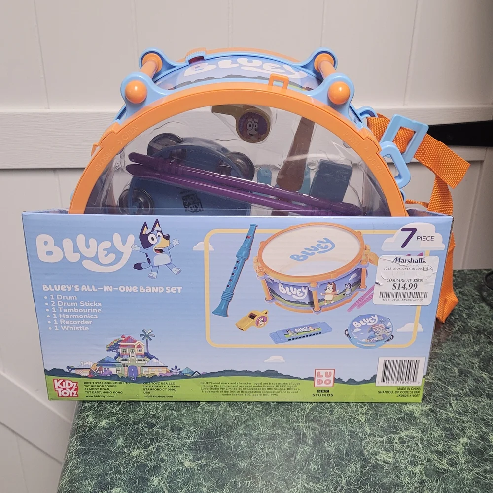 Bluey All-in-One Band Set for Kids NWT